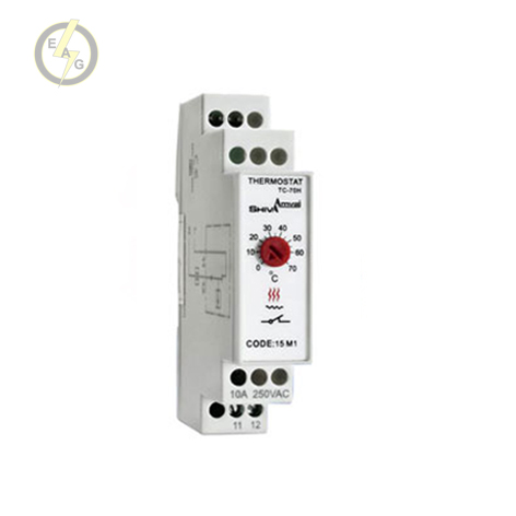 ترموستات تابلویی فن ( سری M ) شیوا امواج کد 15M1