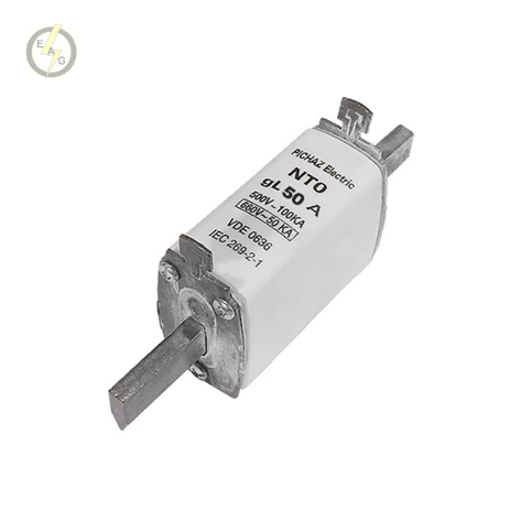 فیوز کاردی  50A NT0 ( 50 تا 160 ) پیچاز الکتریک مدل  NT0/50A