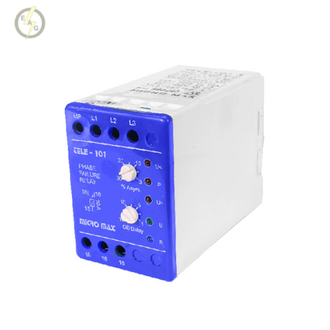 رله کنترل فاز تله MAX ( دو پتانس ) میکرو مکس مدل  TELE - 101 - X