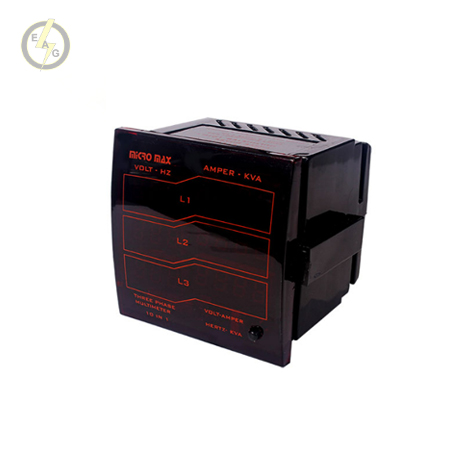 مولتی متر سه فاز مجموعه دیجیتال میکرو مکس مدل  3PH MULTIMETER