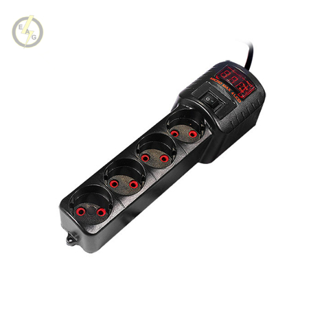 محافظ چهار خروجی دیجیتال مشکی کابل دار میکرو مکس مدل 4LCD