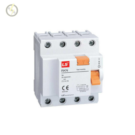 كليد محافظ جان سه پل + نول 25 آمپر LS مدل  RKN 3P+N 25A 300MA