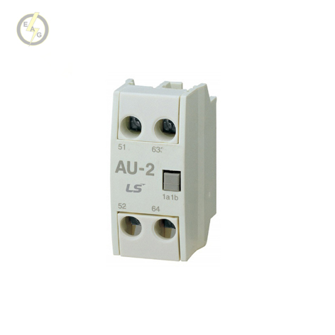 کنتاکت کمکی یک باز و یک بسته - نصب از رو برای کنتاکتورهای 6 الی 150 آمپر LS مدل 1NO+1NC)AU-2)