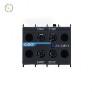 کنتاکت کمکی مینی کنتاکتور از بالا  220 ولت AC چنت سری NXC مدل AX-3M/11