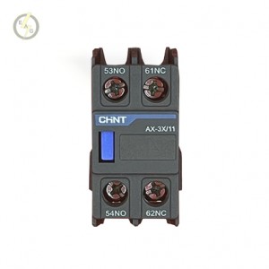 کنتاکت کمکی  کنتاکتور از بالا  220 ولت AC چنت سری NXC مدل AX-3X/11