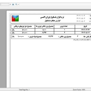 نرم افزار باسکول اوزان پلاس (SQL Server) (ویرایش 1)