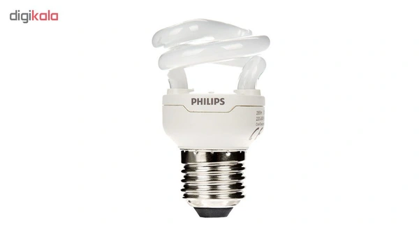 لامپ کم مصرف   شمعی 5 وات half spiral فیلیپس مهتابی