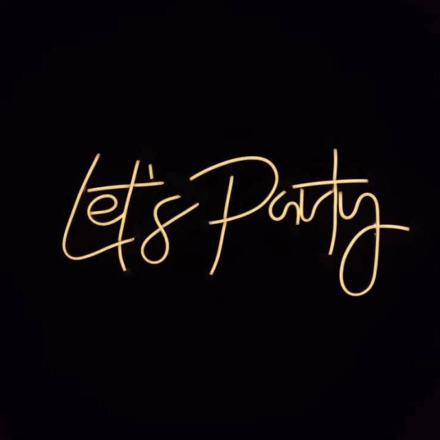 نئون Lets  party آفتابی