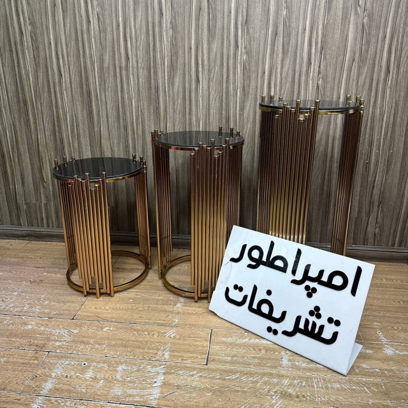 میز۳ سایز پیانو طلایی