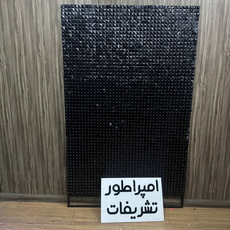 بک گراند پولکی طرح الماس مشکی