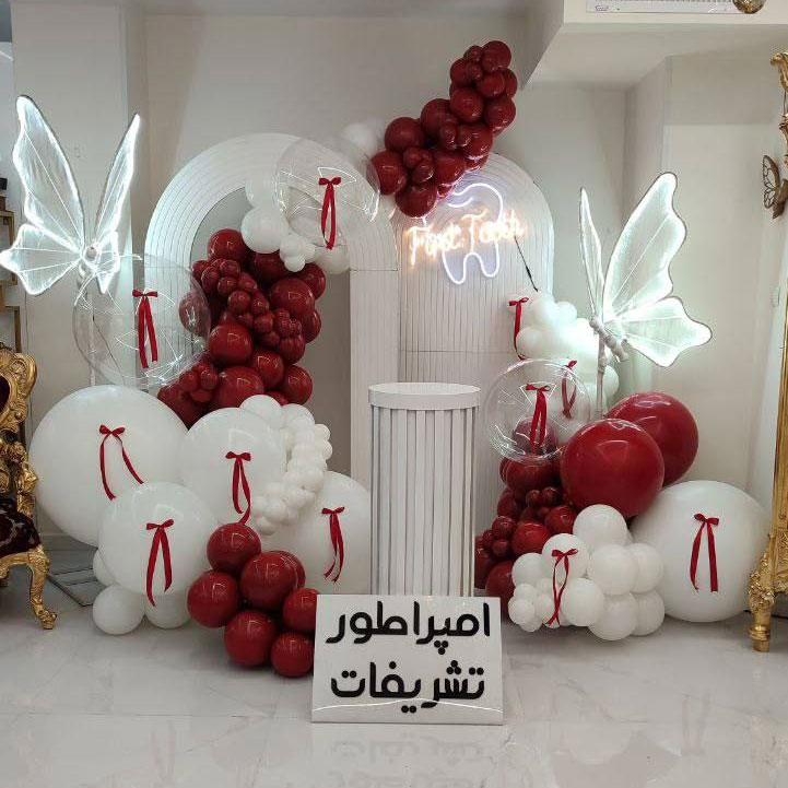 تم بادکنک آرایی دندون دختر