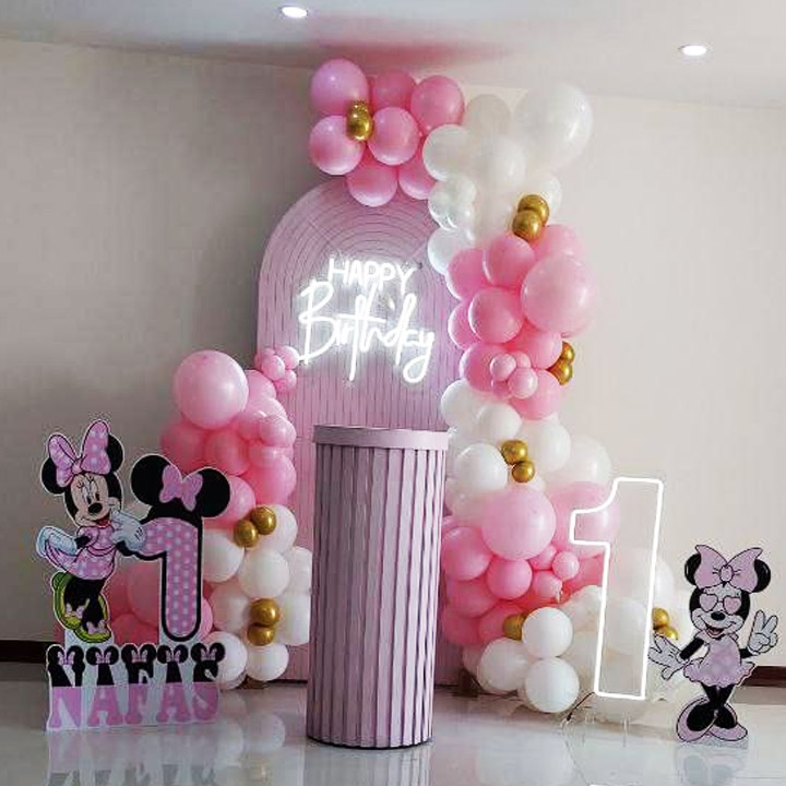 تم بادکنک آرایی دخترانه مینی موس