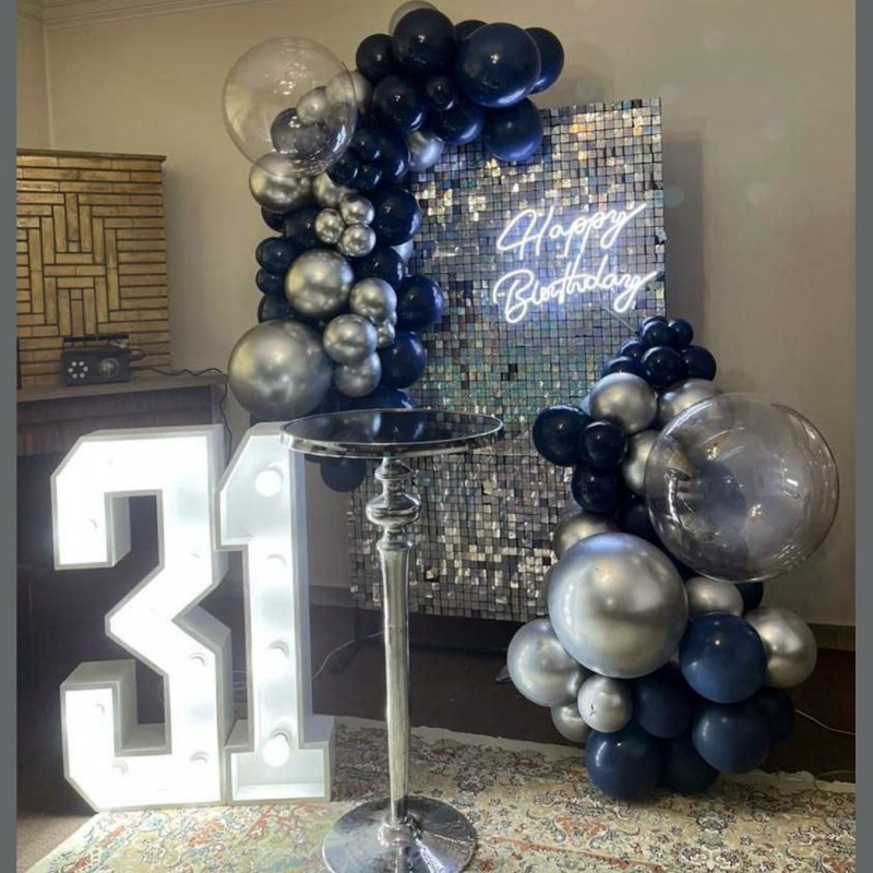 بادکنک آرایی  تم پولکی پسرانه