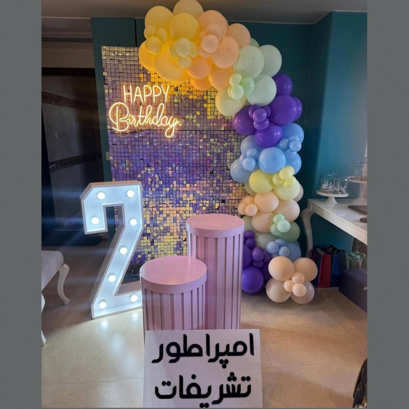 بادکنک آرایی  دخترانه پاستیلی