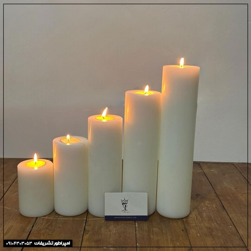 استوانه پلیمری جاشمعی – چهار سایز برای شمع وارمر