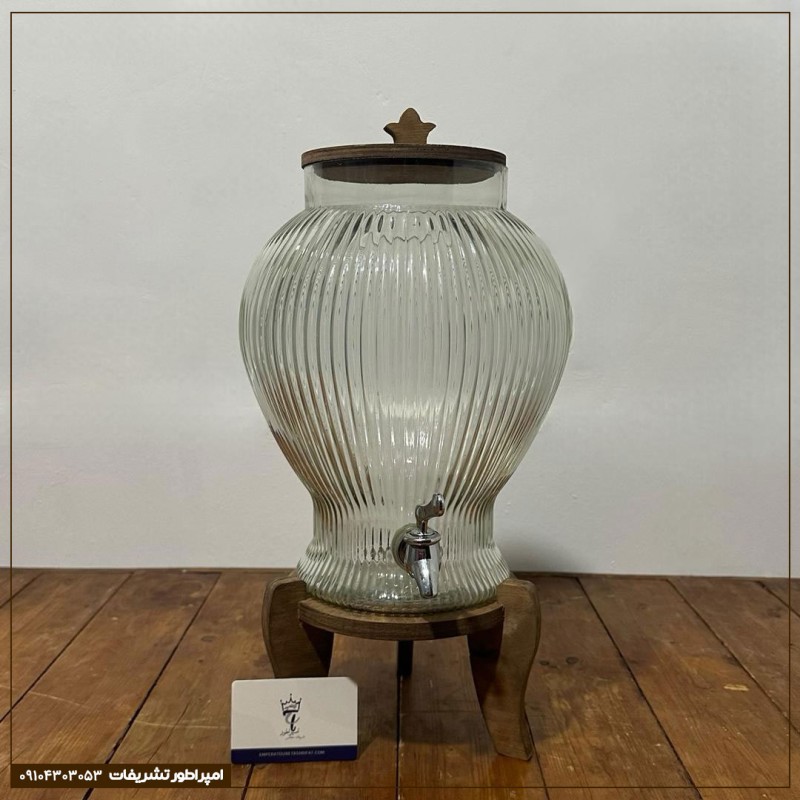 کلمن ۴لیتری چوبی شیار دار