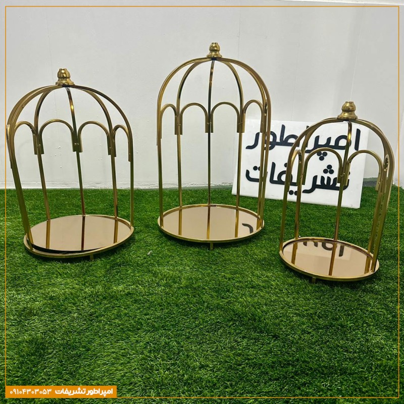 سینی‌ طلایی لوکس ویژه هدایای بله‌برون - طرح آسمان