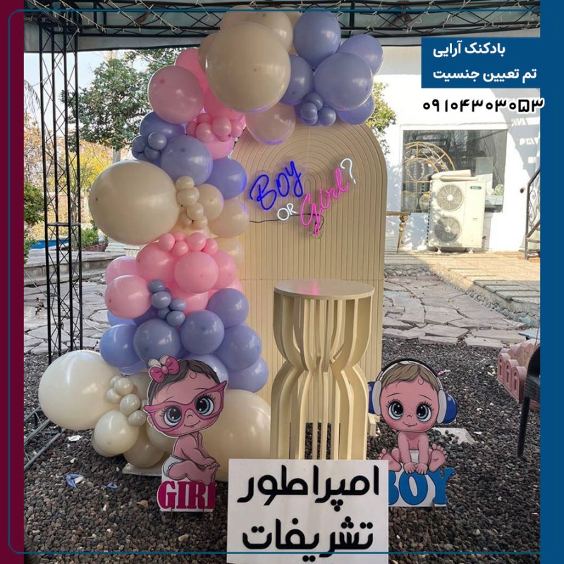 تم تعیین جنسیت صورتی و آبی