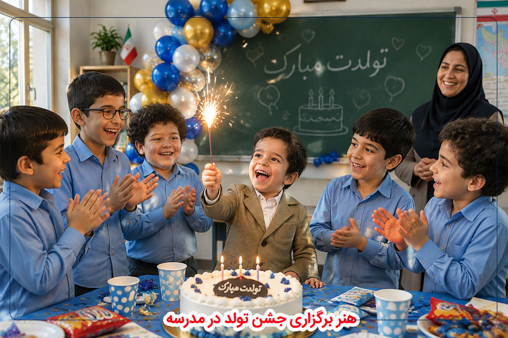 هنر برگزاری جشن تولد در مدرسه