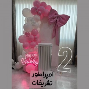 تم بادکنک آرایی  دخترانه پاپیون