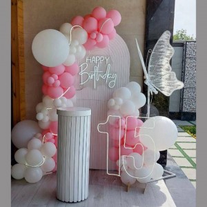 تم بادکنک آرایی  دخترانه پروانه