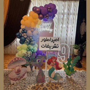 بادکنک آرایی  دخترانه  تم پری دریایی