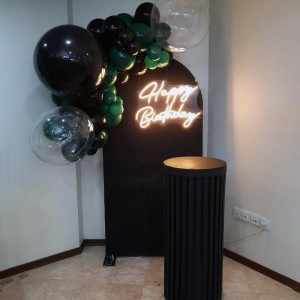 بادکنک آرایی تم مشکی اقتصادی - کد 507