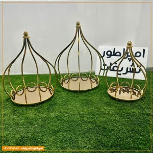 سینی‌ طلایی لوکس ویژه هدایای بله‌برون - طرح آسمان