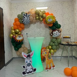 بادکنک آرایی با تم حیوانات جنگل 1