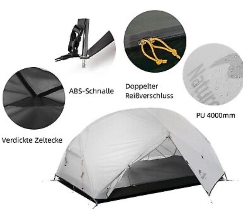 چادر کوهنوردی 2 نفره نیچرهایک Naturehike مدل NH17T007-M