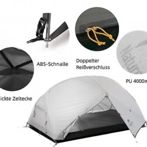 چادر کوهنوردی 2 نفره نیچرهایک Naturehike مدل NH17T007-M