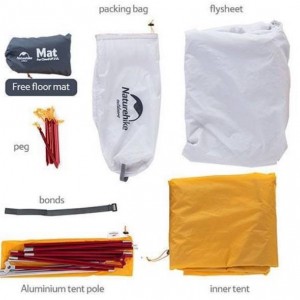 چادر نیچرهایک فوق سبک دو نفره مدل CLOUD UP NH19ZP017 10D Naturehike