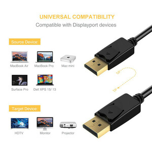 کابل Display Port کد DP2DP4K طول 1.5 متر