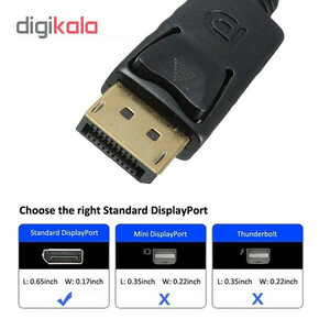 مبدل Display Port به VGA مدل D