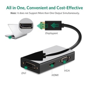 مبدل Display Port به HDMI/VGA/DVI مدل MN