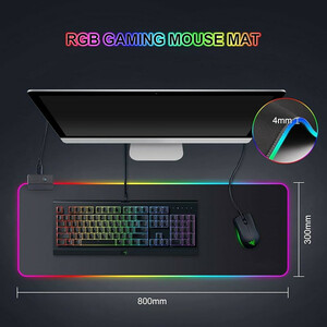 ماوس پد مخصوص بازی مدل FSD-15 RGB-80CM