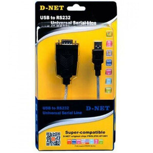 تبدیل USB2.0 به RS232 دی-نت مدل DT-441 طول 1.5 متر