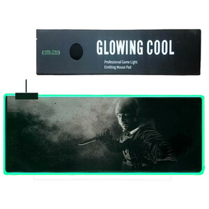 ماوس پد مخصوص بازی مدل GLOWING COOL FSD-15 RGB 80X30CM