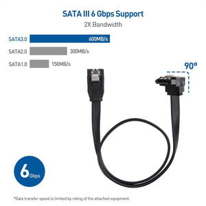 کابل دیتا Sata 3 ام اس آی مدل K51 طول 0.5 متر بسته 2 عددی