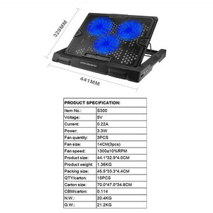 پایه خنک کننده  لپ تاپ مدل S_3OO_GAMING