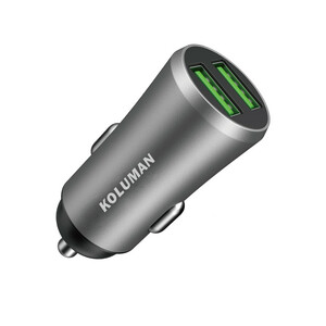 شارژر فندکی کلومن مدل KC - C04 به همراه کابل USB-C