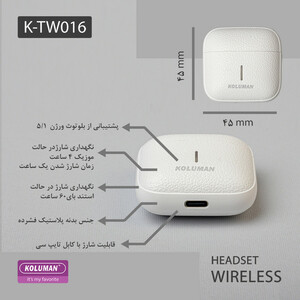 هندزفری بلوتوثی کلومن مدل KTW16