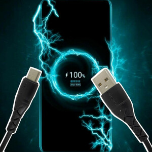 کابل تبدیل USB به USB-C کلومن مدل kd-02 طول 1 متر