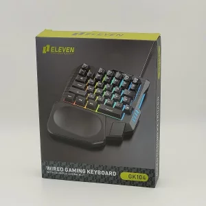 کیبورد گیمینگ ایلون مدل GK104، سوییچ ممبران، Tenkeyless، نورپردازی LED RGB