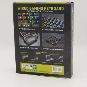 کیبورد گیمینگ ایلون مدل GK104، سوییچ ممبران، Tenkeyless، نورپردازی LED RGB