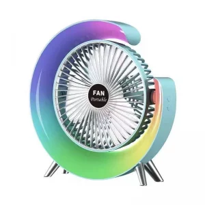 پنکه رومیزی مدل چراغ دار Colorful