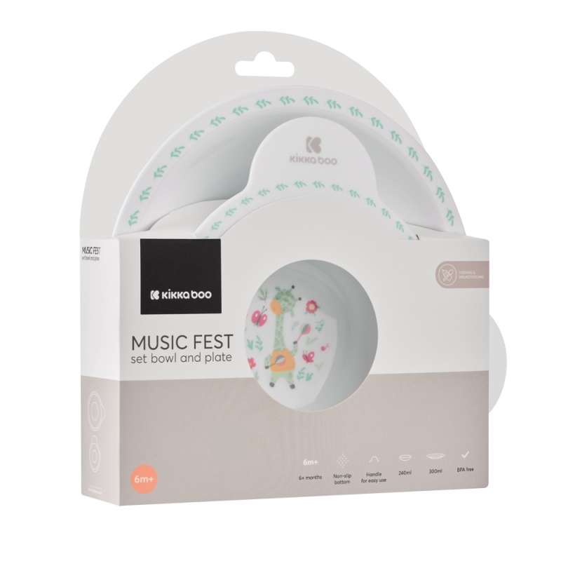 ست ظرف ملامین کیکابو مدل Music fest