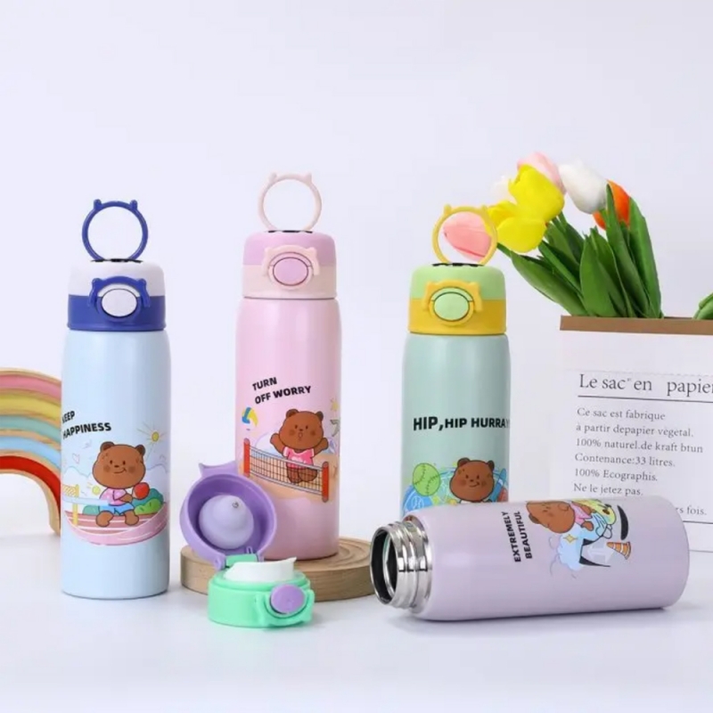 فلاسک دیجیتال 500 میل مدل خرس ورزشکار