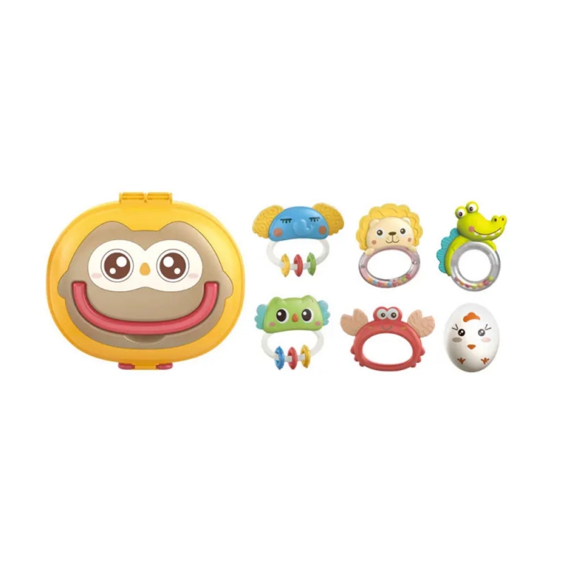 ست جغجغه و دندانگیر 6 تکه Bibi-irn