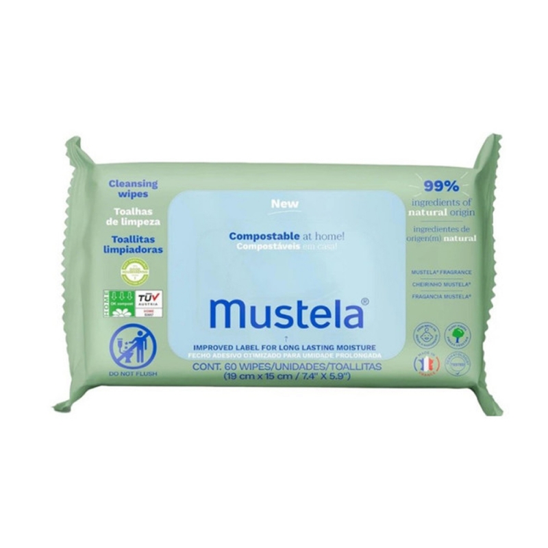 دستمال مرطوب 99% آب موستلا Mustela